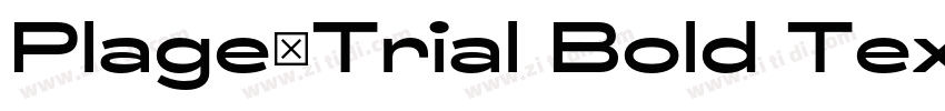 Plage_Trial Bold Tex字体转换